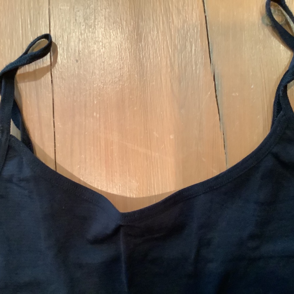 Solid Black Microfiber/Spandex Cami Top. Small - image 4